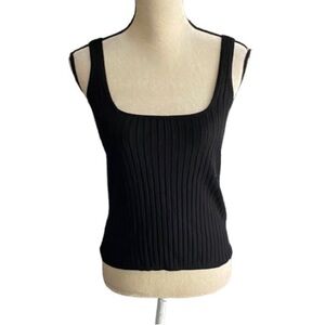 NWT-J. CREW-BLACK SWEATER TANK TOP-SIZE SMALL